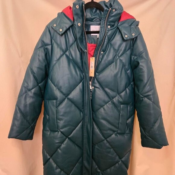 Rebecca Minkoff long hooded puffer coat - Picture 1 of 7